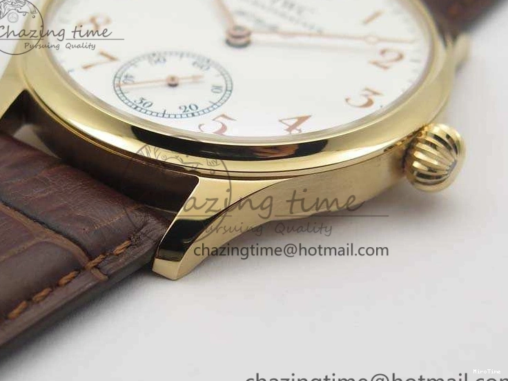 MIROTIME 0818 Effortless Portuguese Fa Jones IW544201 RG GSF 1:1 Best Edition White Dial On Leather Strap 7228